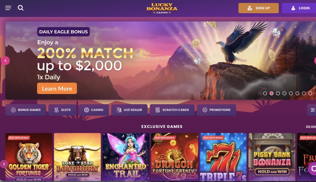 Lucky Bonanza Real Money Casino Online